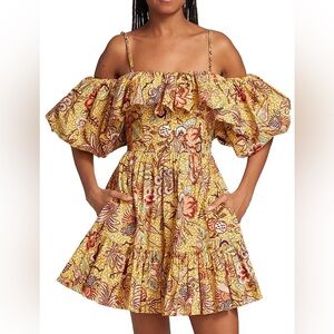 Ulla Johnson Lila Off-the-Shoulder Cotton Minidress